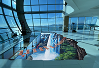 솔라타워 전망대 27층 아찔판 및 트릭아트 모습입니다.