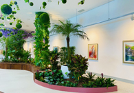 해양솔라파크 전시동 3층 실내정원 내부 모습입니다.